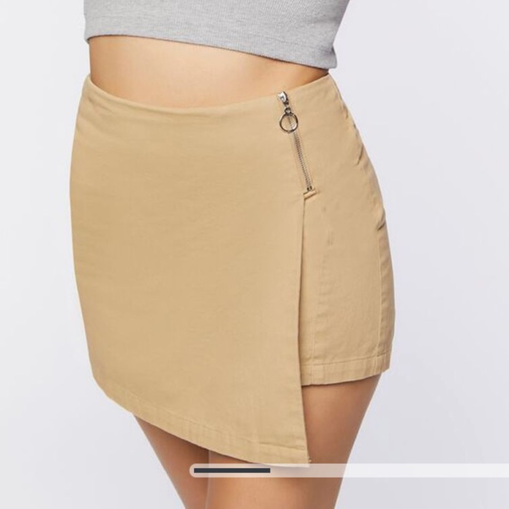 Tan or brown Skirt with short, comfortable, cute fresh and clean fabric